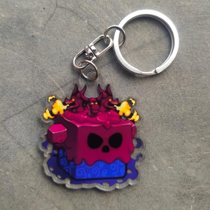 Gantungan Kunci Blox ผลไม้ Mythical Venom Mythical Fruit Roblox Ganci Blox ผลไม้ทางกายภาพ Venom Myth