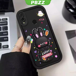 PBZZ FOR เคส สําหรับ huawei y7 2019 huawei y9 2019 huawei y7 pro 2019 เคสโทรศัพท์ Softcase ซิลิโคนกันกระแทกใหม่ออกแบบความงามกระจกกระต่ายผู้ถือ JTCETZJ01