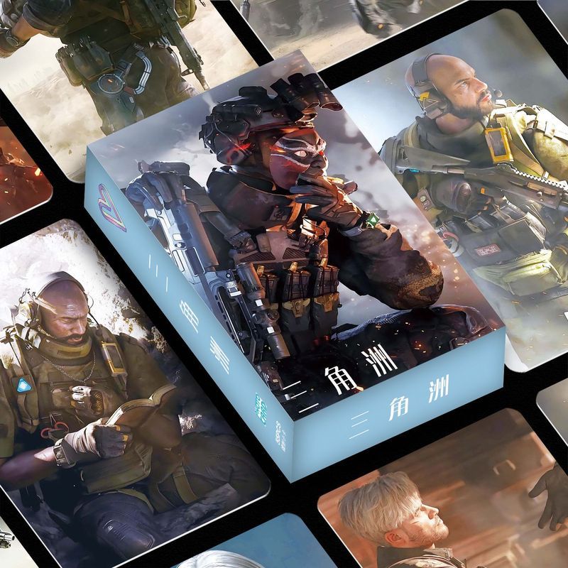 三角动行动行力粘55LOMO卡不重复盒装高清新款修身运动得精美Delta Force Game สินค้า: 55ไม่นํากลับมาใช้ใหม่ในกล่องเลเซอร์คอลเลกชัน