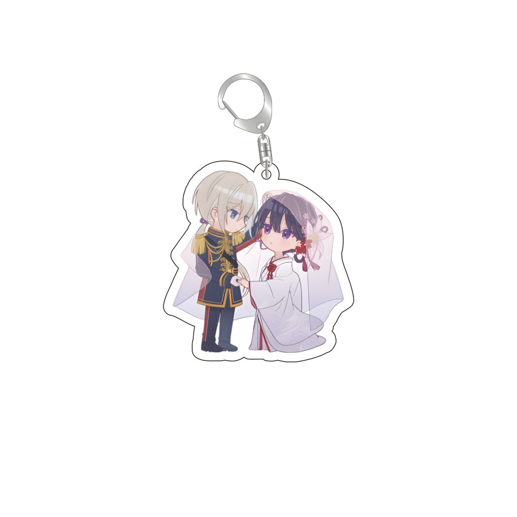 Ccc การ์ตูนอะนิเมะมีความสุขของฉันแต่งงานน่ารักอะคริลิค Saimori Miy Kud Kiyoka คอสเพลย์รูปพวงกุญแจ Ke