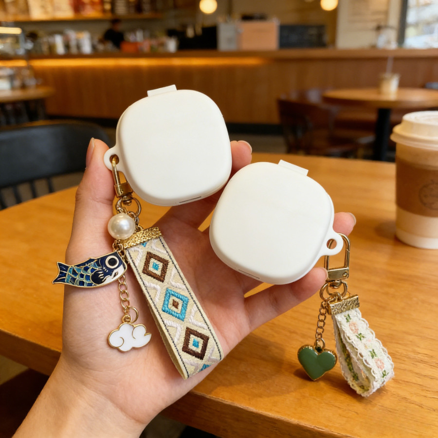 แฟชั่น Keychian สําหรับ QCY MeloBuds N30 /HT05/AilyBuds E10 E20 G1 กรณีซิลิโคนหูฟังสําหรับ QCY MeloB