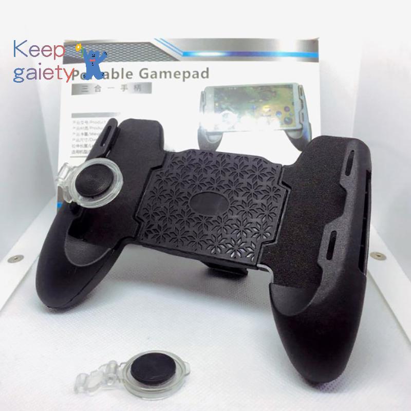 [Kpt-t] 3 In 1 อุปกรณ์โทรศัพท์มือถือControllerสําหรับPUBGเกมGamepad JoystiสําหรับIOS Android 4.5-6.5