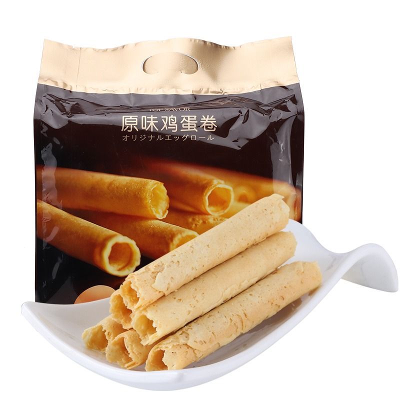 Golden Language Original Egg Roll 206g ถุงอาหารเช้าจีน Pastry แพคเกจขนาดเล็ก Handmade Egg Roll Pastr