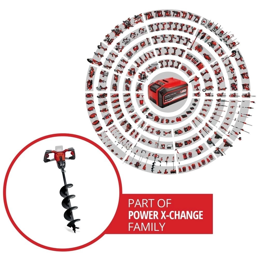 EINHELL เครื่องเจาะดิน ไร้สาย 18V GP-EA 18/150 Li เจาะดิน ที่เจาะดิน A3437000 ไม่มีแบต เครื่องขุดดินแบต thumbnail 8