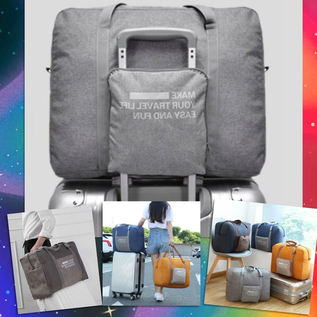 ✨ กระเป๋าเดินทาง พับได้ Travel Bag ขึ้นเครื่องบินได้ Carry On กระเป๋าพับ เก็บของ ✨
