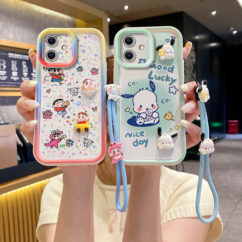 เคส iPhone 11  TPU เคส XX2TYGZ1 ตุ๊กตาสามมิติกรณีโทรศัพท์ที่สวยงาม