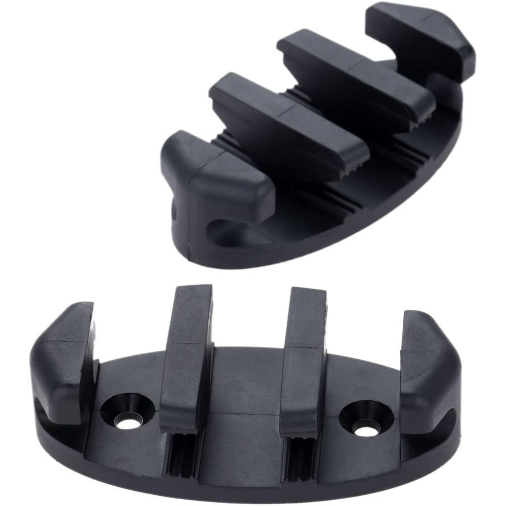Yetaha .Anchor Cleat 2PCS สีดำสำหรับเรือแคนูและยอร์ค ใช้งานได้หลากหลาย