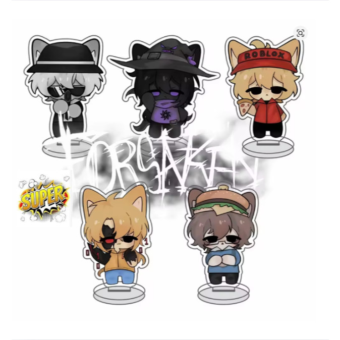 Standees Guest 1337 Noob Sedletsky John Doe c00lkidd Elliot Chibi เครื่องประดับเดสก์ท็อปขนาดเล็ก Gam
