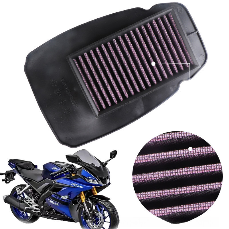 เหมาะสําหรับ Yamaha YZF-R15 R15V3 17-19 High Flow ดัดแปลงกรองอากาศกรองอากาศกรององค์ประกอบ