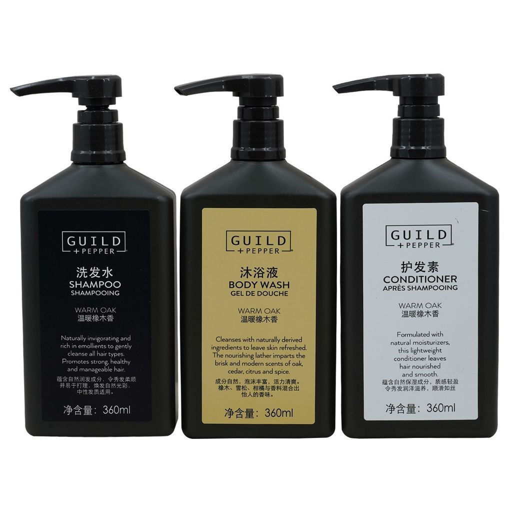 New Product#Sheraton Hotel Goodfellas Series Warm Oak Scent Shampoo, Conditioner, Body Wash, Body Lo