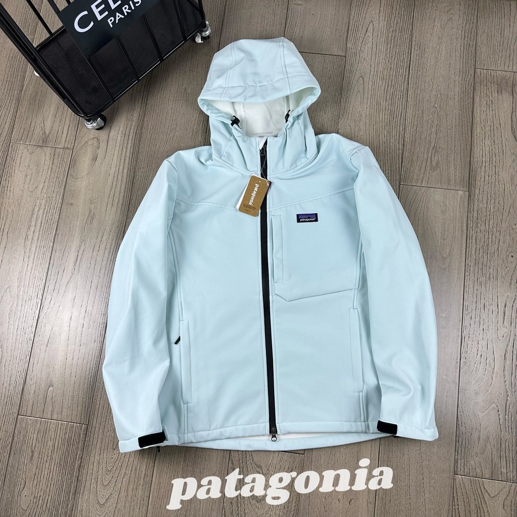 RM3C Patagonia Hiking and trekking hooded softshell fleece-lined windproof and water-resistant jacke