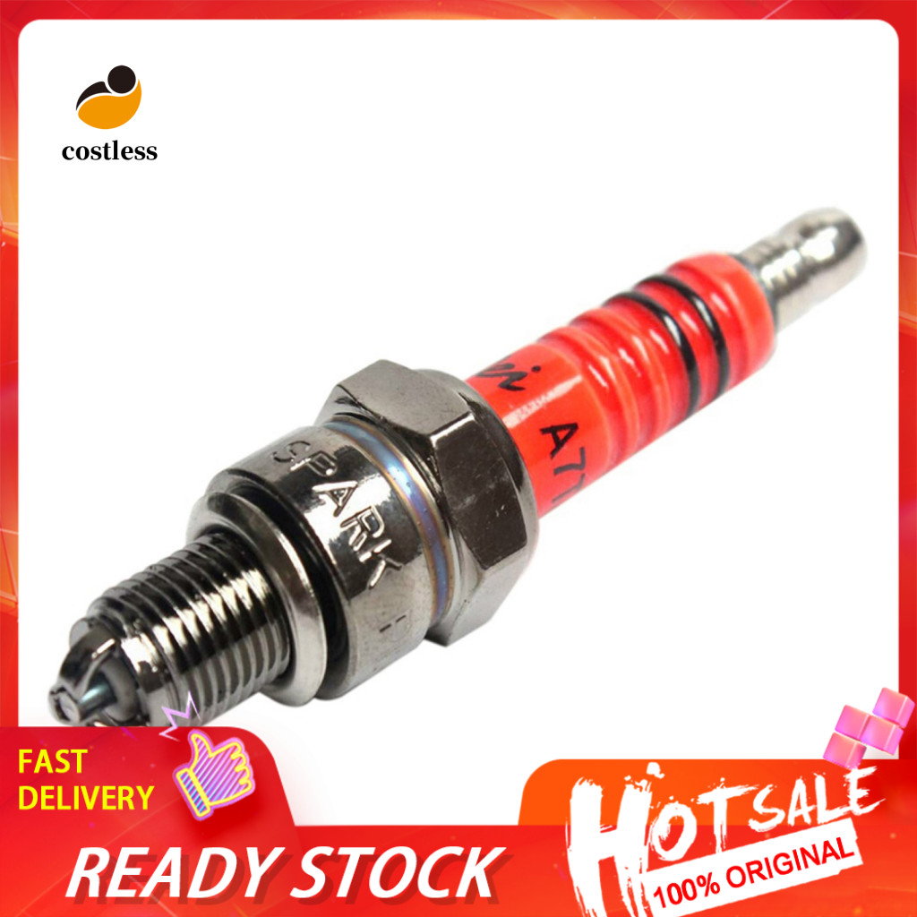 Costless 1 PC Spark Plug A7TC A7TJC 3 Electrode GY6 50cc-125cc Moped สกู๊ตเตอร์ ATV Quads