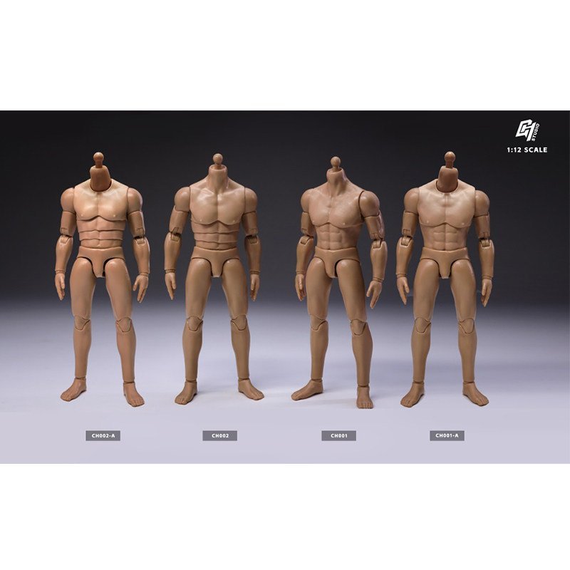 CH 1/12 เคลื่อนย้ายได้ร่างกายชาย Ch001/Ch002 ทหารชายตุ๊กตาอินเทรนด์เคลื่อนย้ายได้