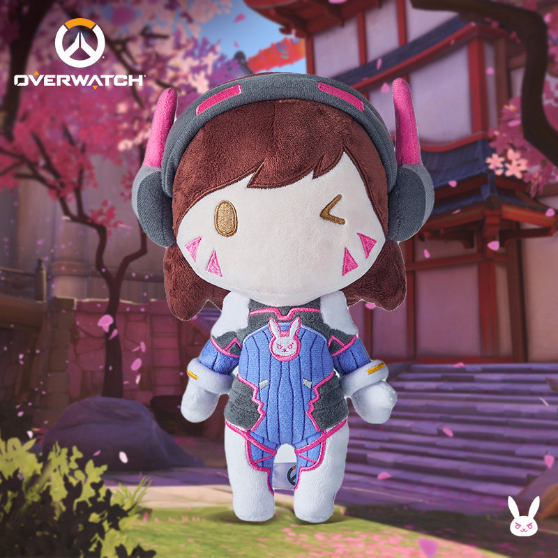 สินค้าผลิตภัณฑ์เกมอย่างเป็นทางการ Blizzard Blizzard Overwatch D.Va ตุ๊กตาผ้ากํามะหยี่รุ่น Q น่ารัก