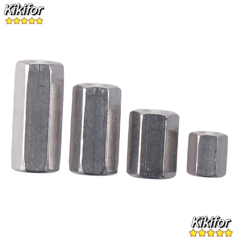 KIKIFOR 10 ชิ้น Hex Compression Nuts, Silver Tone 304 สแตนเลสสตีล Hex Nuts, Durabl M3 M4 M5 M6 Hex R