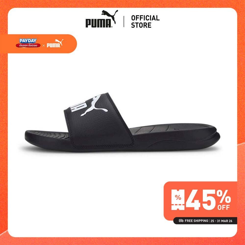 PUMA BASICS - รองเท้าแตะ Popcat 20 สีดำ - 37227901