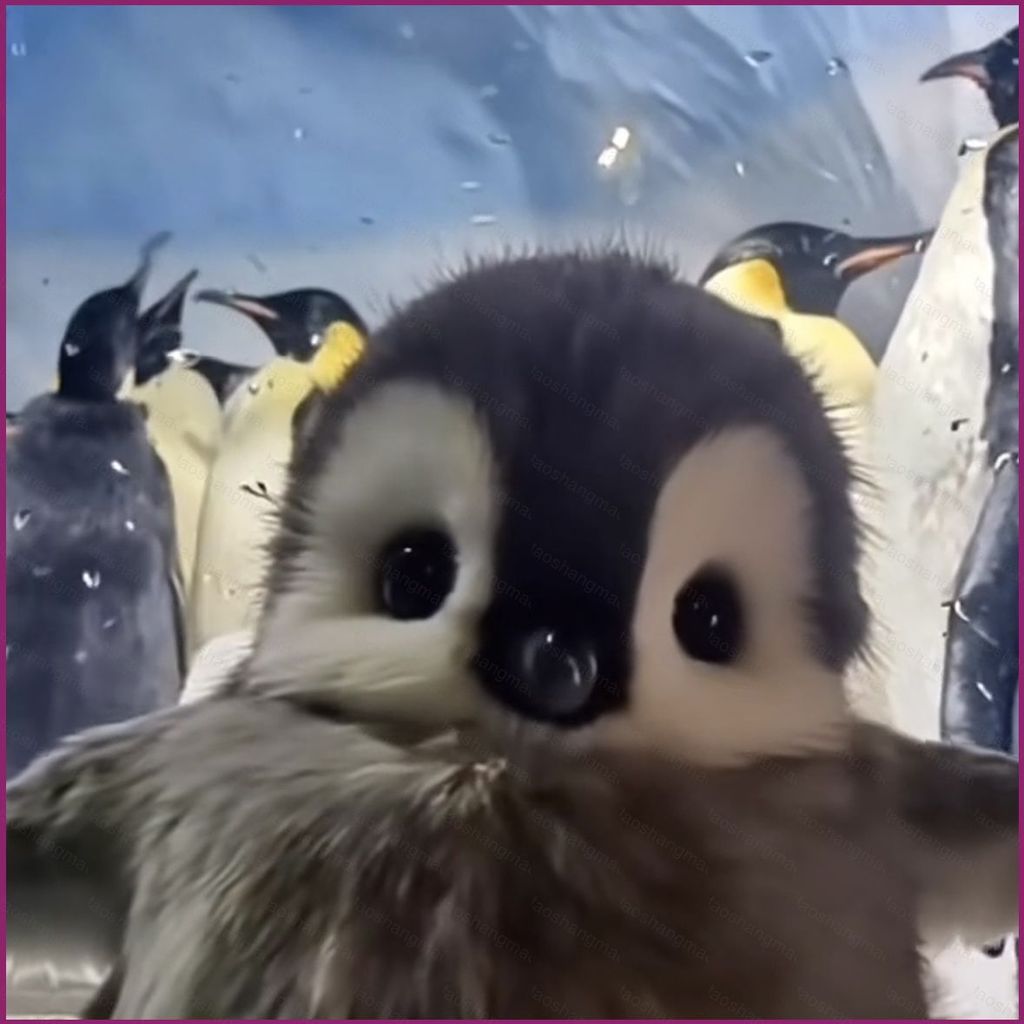 YT4 Baby Emperor Penguin Penguin ตุ๊กตาผ้ากํามะหยี่ตุ๊กตาของเล่นของขวัญวันเกิดเซอร์ไพรส์สําหรับเด็ก