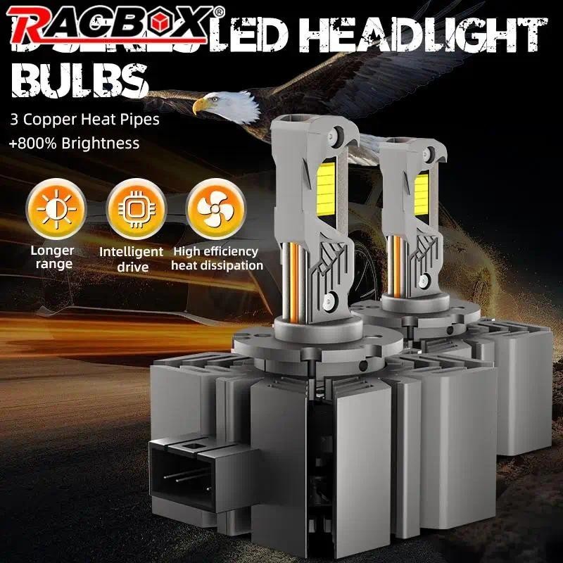 D1S D3S Canbus LED รถโคมไฟ 300W LED ไฟหน้าหลอดไฟ HID Xenon 60000LM D1R D3R D1C D3C D8S Triple ท่อทอง