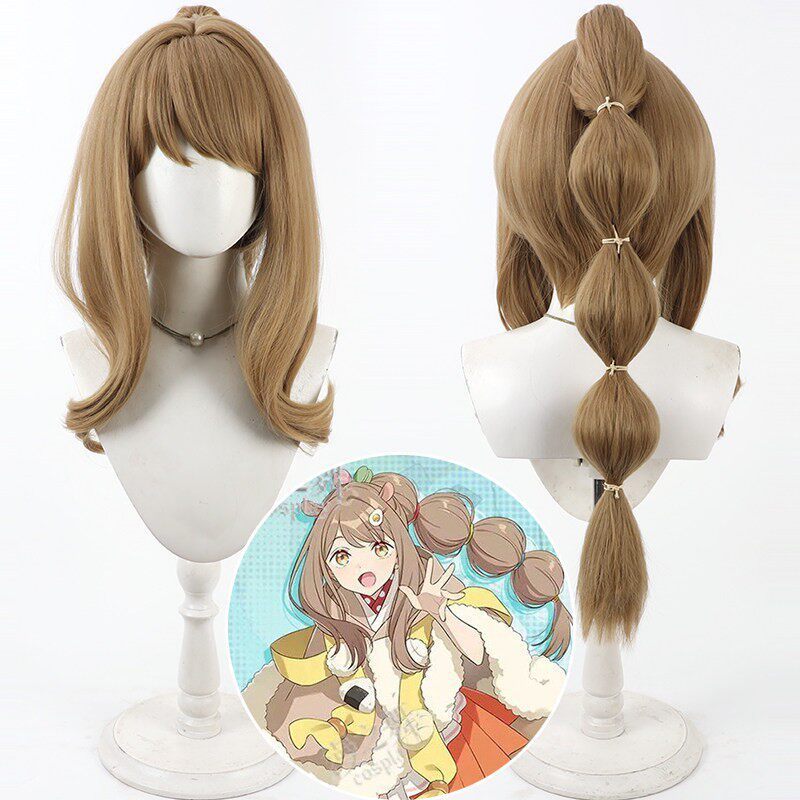 Kaguya Hime Isayama Mami Cosplay Wig Detachable Ponytail Anime Costume Hair