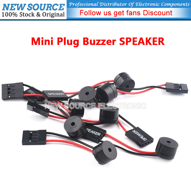 [10-50 ชิ้น] Mini Plug Buzzer SPEAKER สําหรับ PC BIOS และเมนบอร์ดคอมพิวเตอร์ Beep Alarm Speaker แหล่