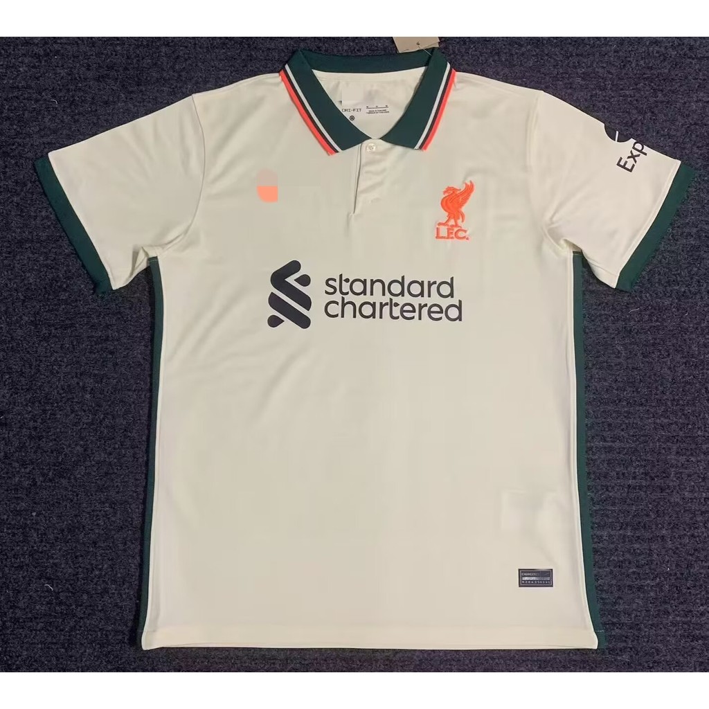 เสื้อยืดฝึกซ้อมฟุตบอลลิเวอร์พูล สำหรับผู้ชาย รุ่นใหม่ปี 2021-2022