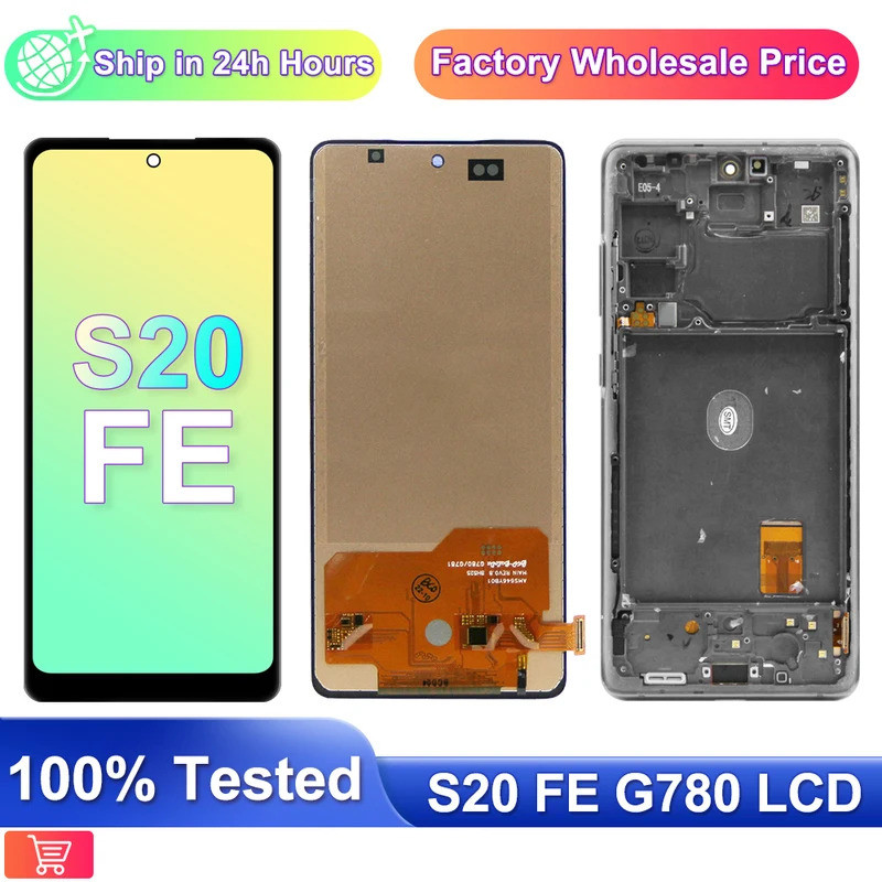 TFT S20FE LCD สําหรับ Samsung S20 FE SM-G781 G7810 G781U G781B จอแสดงผล LCD หน้าจอสัมผัส Digiziter พ