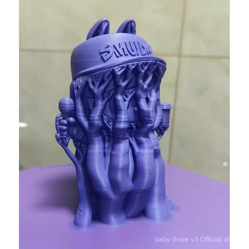 3D printed SMG x KASING co-branded Labubu purple model, ComplexCon limited edition replica RBR4