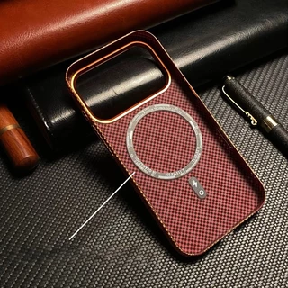 Tetris Pattern Carbon Fiber Texture/matte acrylic hard Case สีส้ม เคส เข้ากันได้ สำหรับ iPhone 14 15 16 17 pro max Case