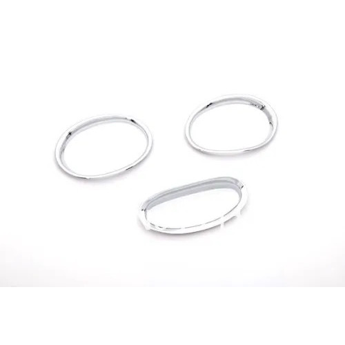 Chrome ไฟตัดหมอกด้านหน้าและด้านหลังสําหรับ Peugeot 206 / 206CC