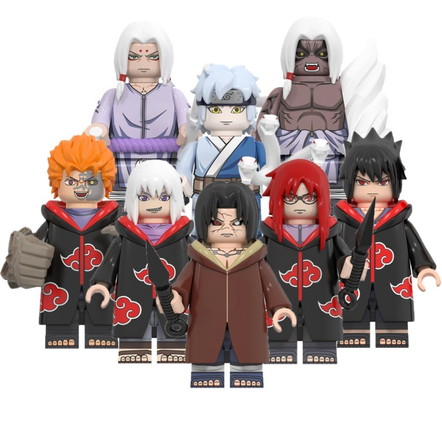 Naruto Action Figure Uzumaki Boruto Uchiha Sarada Kaguya Kimimaro Yamato Mitsuki ของเล่นคอลเลกชันบล็อกอาคารสําหรับเด็ก