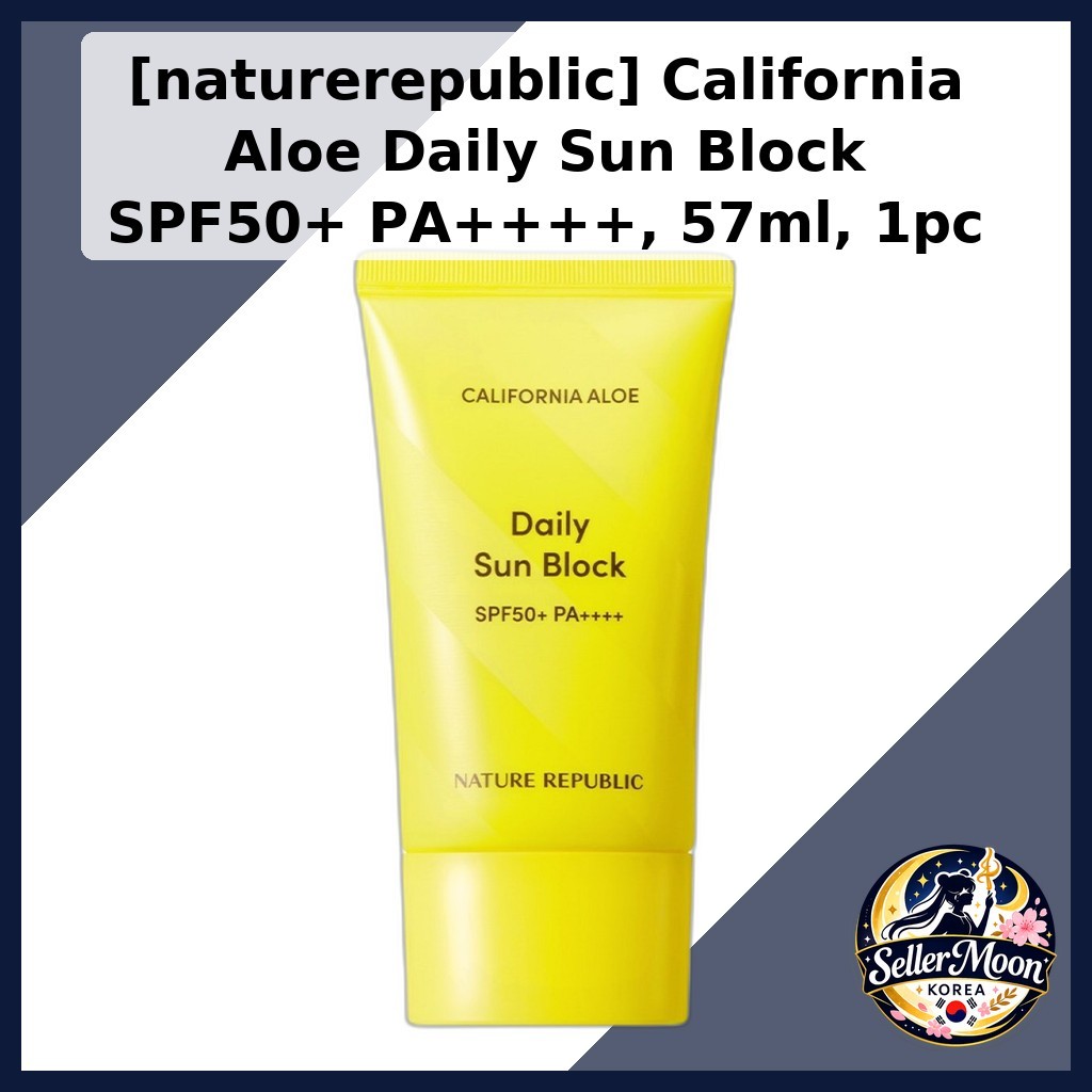 [Nature Republic] California Aloe Daily Sun Block SPF50+ PA++++ 57ml / ครีมกันแดดเกาหลี / ครีมว่านหา