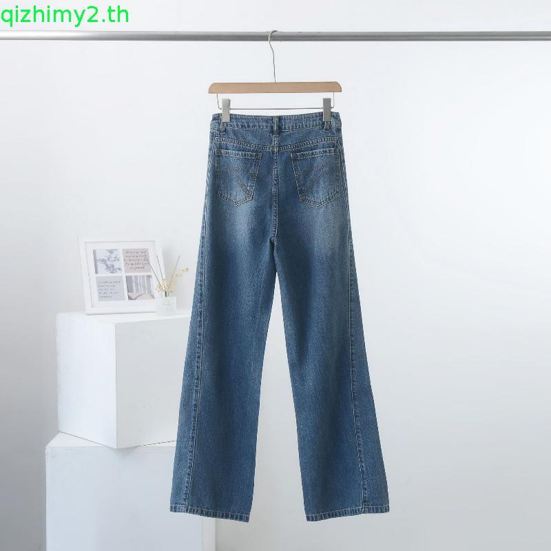 Atipashop - GLAMOURIZE ATP JEANS กางเกงยีนส์ ขายาว ทรงกระบอกกลาง ดีเทลขอบกางเกงปั้มโลโก้นูน Atipa ด้