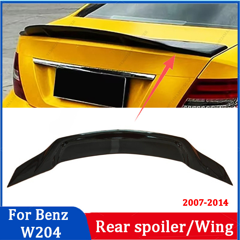 สําหรับ Benz C 4Door W204 2007-2014 Air Deflector Boot Lip ด้านหลังสปอยเลอร์ Wing การปรับเปลี่ยนปรับ