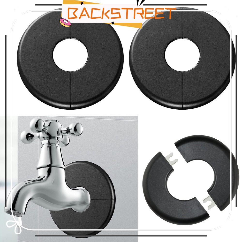 BACKSTREET Faucet Decorative Cover, White Round Shower Faucet Cover,ที่มีประโยชน์ Black ABS Faucet A