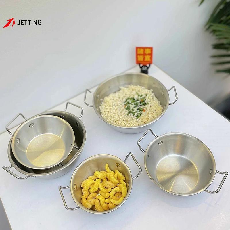 FSTH สแตนเลสหม้อข้าวอาหารทะเลทําอาหาร Paella Pan Picnic Sna แผ่นเครื่องครัว Saucan หม้อแห้งพร้อมที่จ