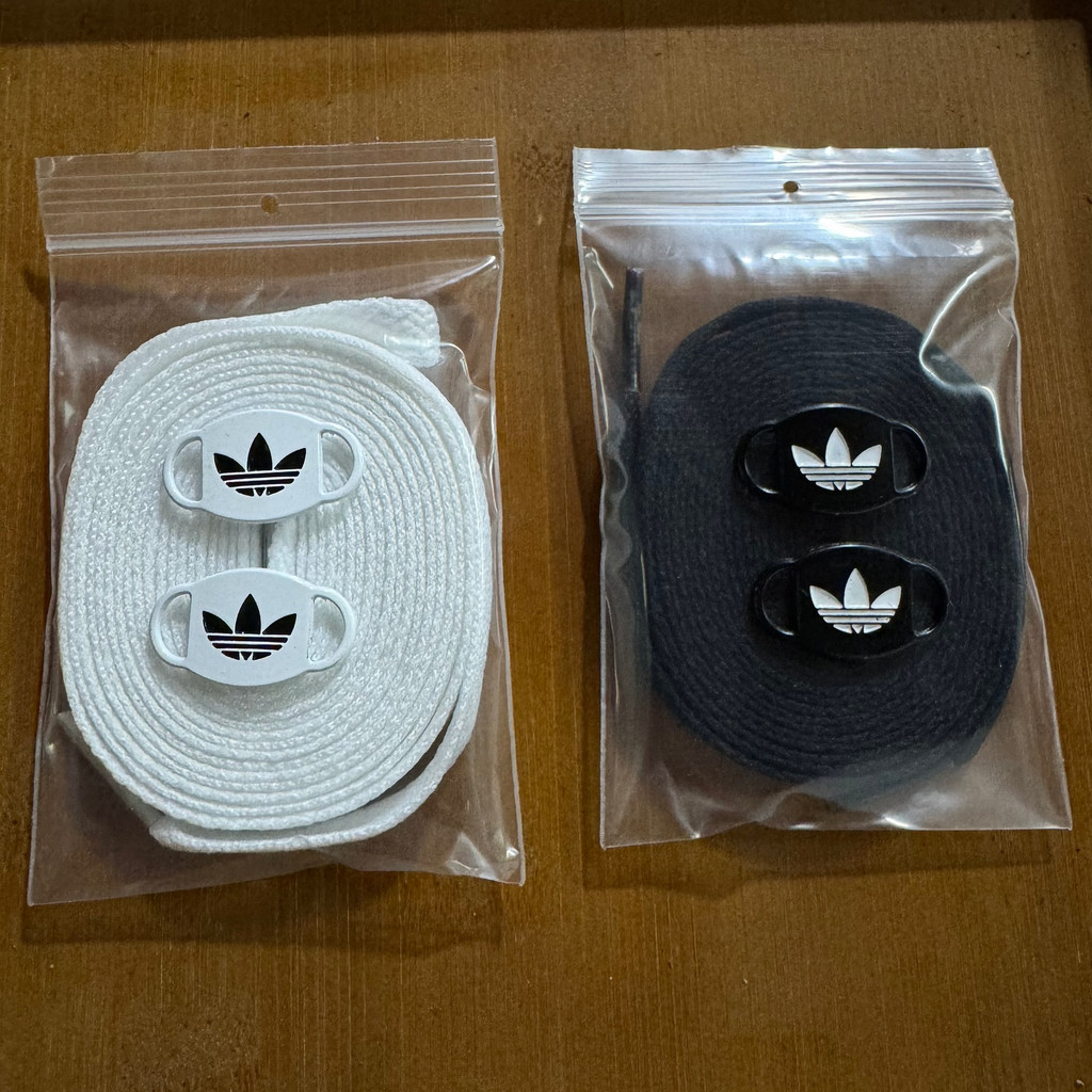 สายเชือกรองเท้า เชือกรองเท้า เหมาะสําหรับ Clover adidas Superstar 2.0 Black White Bow Lace Rope Wide adidas Shoe Buckle