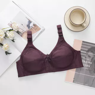 C5050 เสื้อในไร้โครง ผ้าคอตตอน เต้าใหญ่คัพ C มี 3 ตะขอ ผ้านิ่มใส่สบาย ของส่งจากกรุงเทพ Clothing Lady Women ผู้หญิง