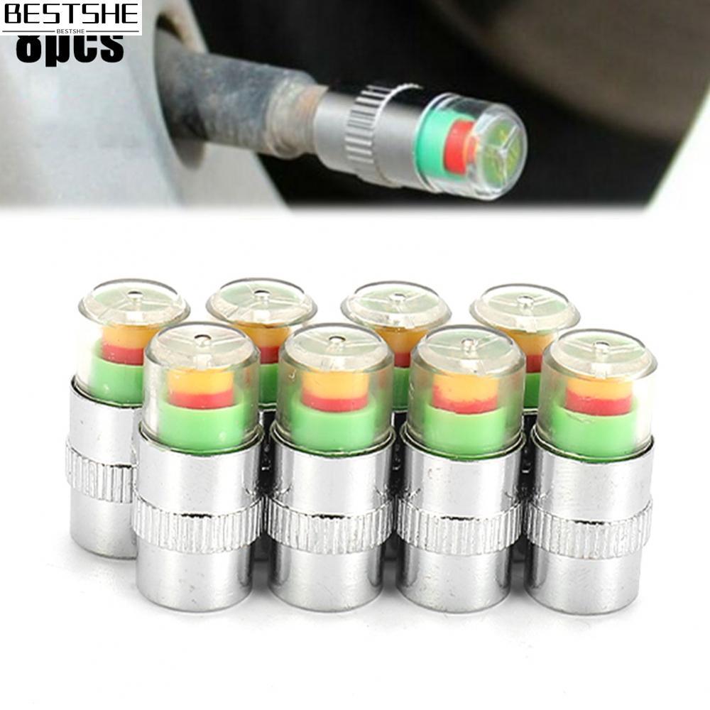 วาล์วตัวบ่งชี้ 3 สี 8 ชิ้นสําหรับจอภาพ 32PSI(2.2Bar) พร้อมตัวบ่งชี้เซ็นเซอร์