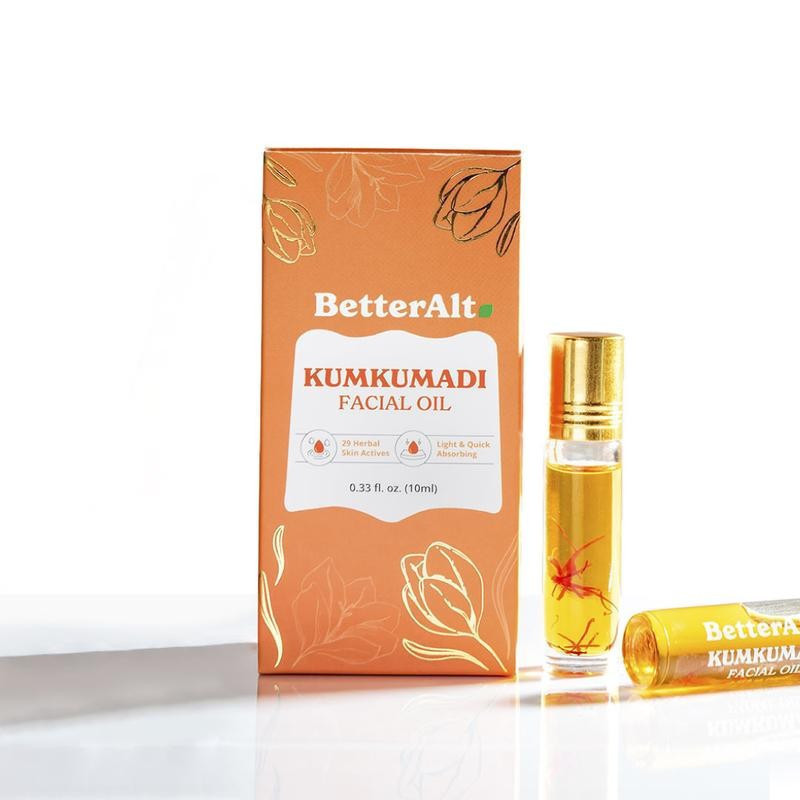 Turmeric Facial Glow Oil | with Saffron and 28 Essential Oils | Repair, Glass-like Serums Skincare