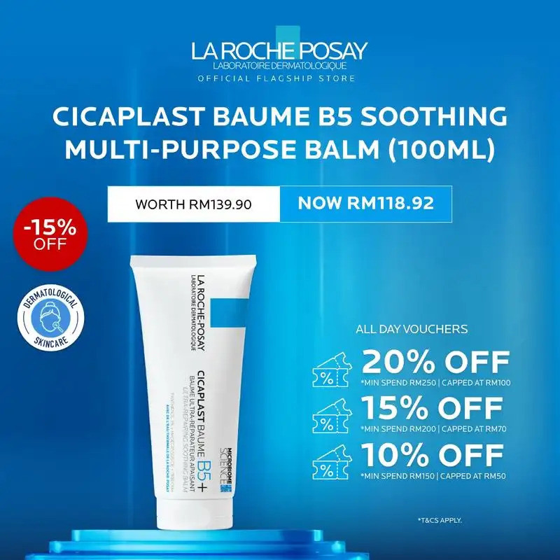 La Roche Posay Cicaplast Baume B5+ Soothing Multi-Purpose Balm - Dry-Skin Irritations (15ml / 40ml /