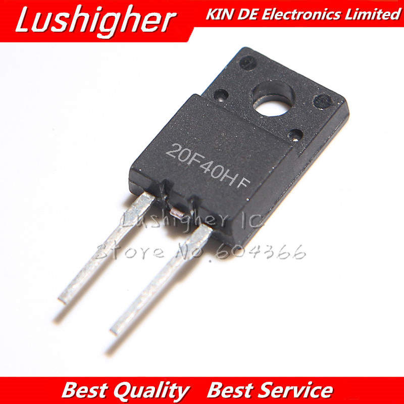 10PCS 20F40HF TO-220F 20F40HF TO220F Fast Recovery ไดโอด 20A 400V