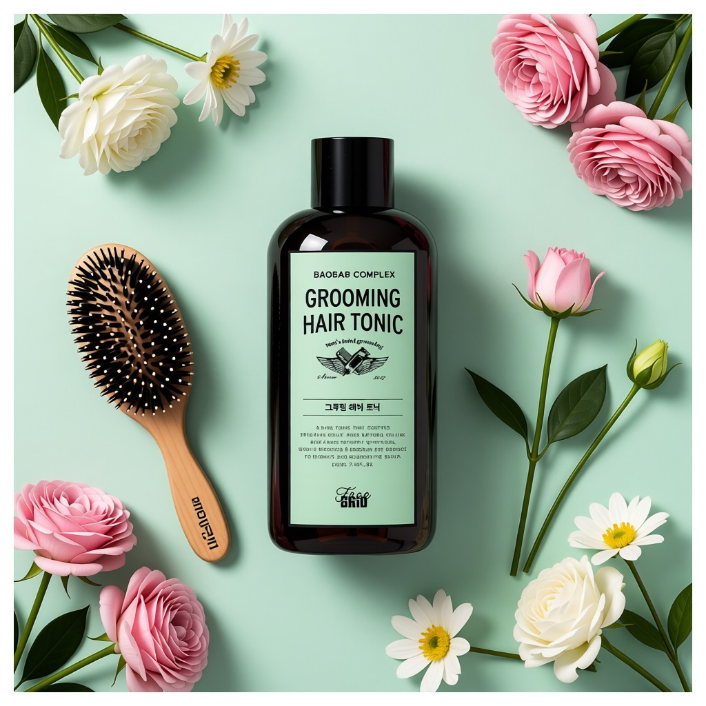 Daiso Free Grid Grooming Hair Tonic210ml น้ําหนักเบา scalp tonic volume boost hydrating จัดแต่งทรงผม