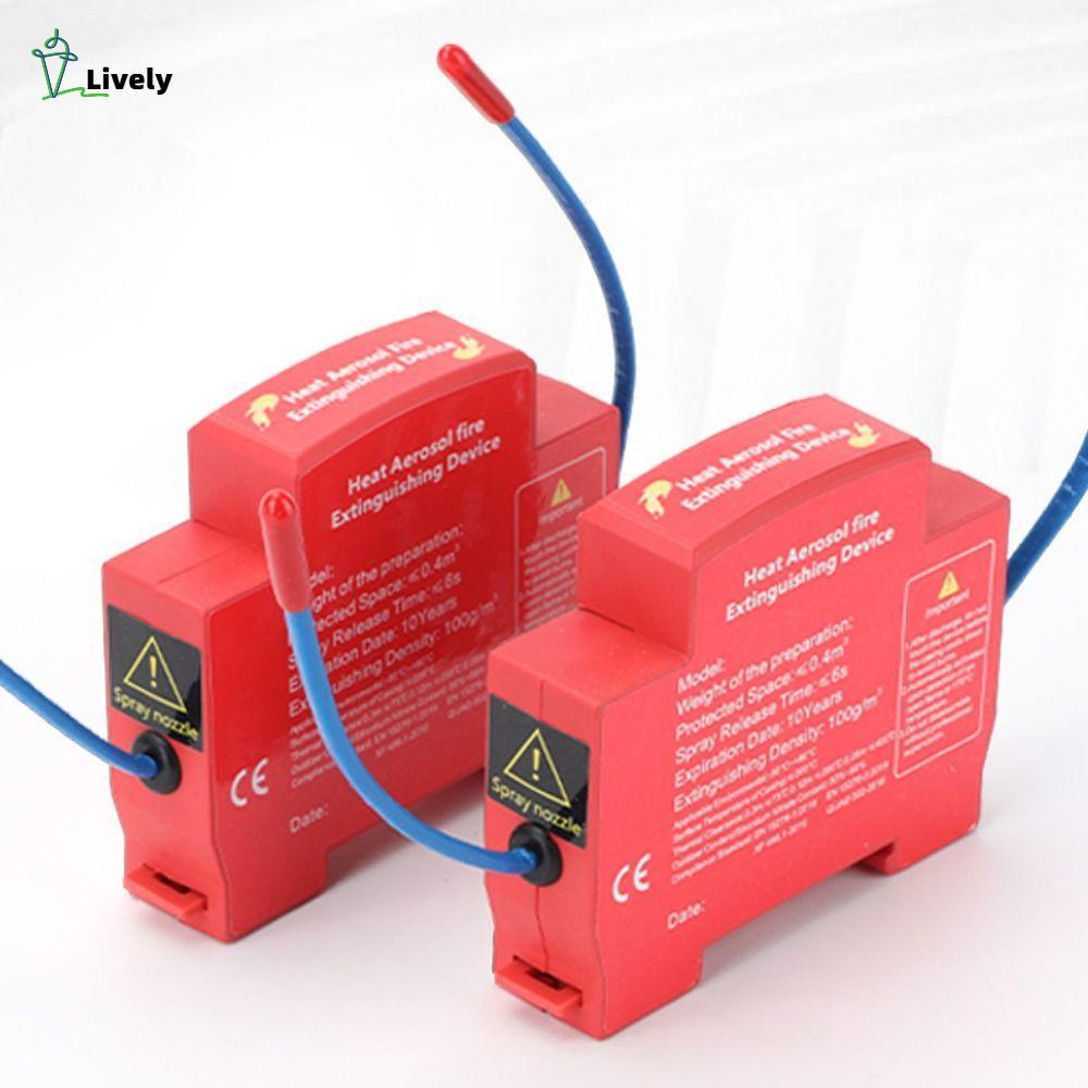 INNEW เครื่องดับเพลิงอัตโนมัติ, อุปกรณ์สารหน่วงในครัวเรือนแบบ Dual-line, อุปกรณ์ดับเพลิงราง DIN บนมลภาวะสําหรับกล่องกระจาย/ช่องเครื่องยนต์ตู้