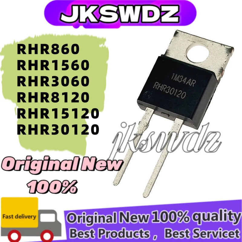 1-5 ชิ้นนําเข้าไดโอดฟื้นตัวเร็ว 2025 ใหม่ RHRP860 RURP1560 RURP3060 RURP8120 RURP15120 RHRP30120 RHR