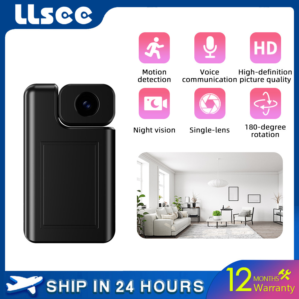 LLSEE V380 HD มุมกว้าง WIFI ไร้สายในร่มมินิกล้องวงจรปิดสะดวกพกพา IR Night Vision กล้องขนาดเล็ก