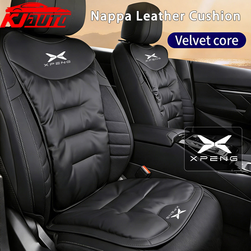 Xpeng Nappa หนังรถที่นั่งหนา Anti-Slip สําหรับที่นั่งด้านหน้าและด้านหลังสําหรับ Xpeng G9 G6 P7i P5 G