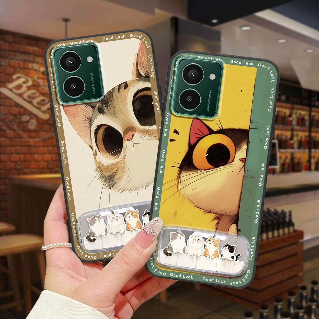 กระจกป้องกันฝุ่นสําหรับ Nokia HMD Pulse/Pulse +/Pulse Pro ฝาหลัง 3D การ์ตูนน่ารักสามมิติเต็มห่อกันกร
