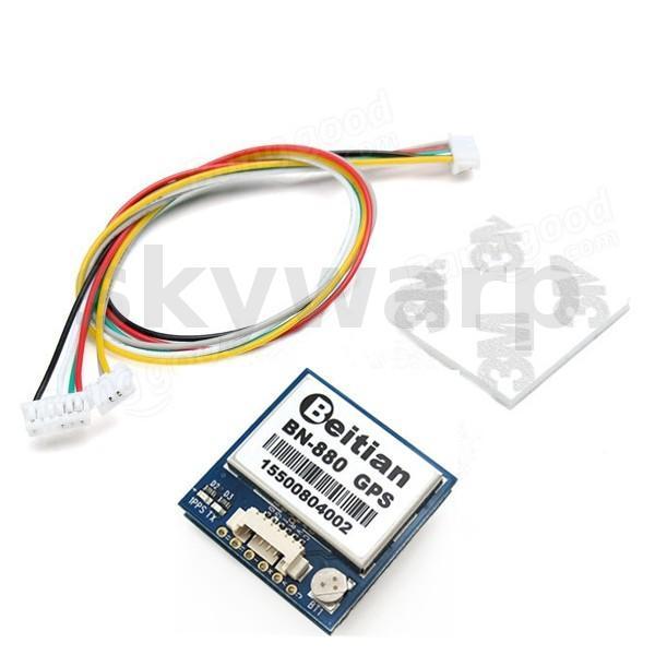 Beitian BN-880 ควบคุมการบิน GPS0 โมดูล Dual โมดูลเข็มทิศพร้อมสายสําหรับ RC Drone FPV Racing