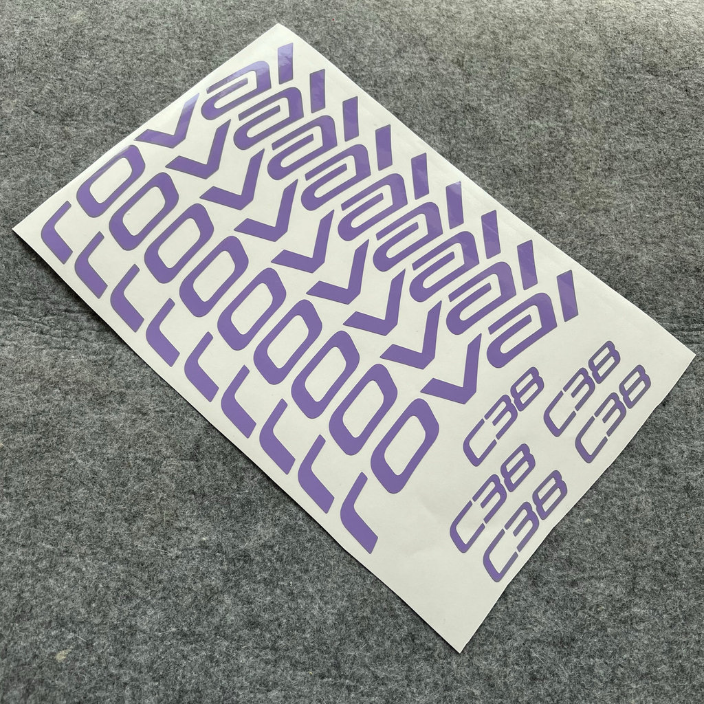 Roval C38 Lightning Road ชุดล้อโลโก้เปลี่ยนสีสติกเกอร์ชุดล้อสติกเกอร์ sl7 sl8