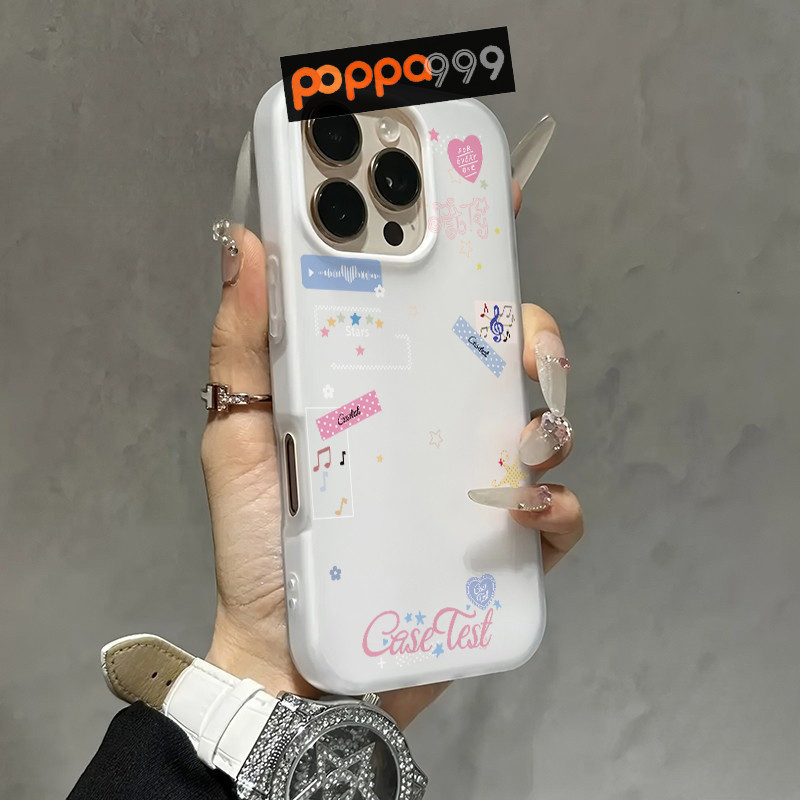 🍍POPAA🍍เคสโทรศัพท์มือถือสวยๆ ดูดีเรียบง่าย  เหมาะสำหรับเคสไอโฟน iphone 11 17 16 Pro Max XR 12 13 14 15#080